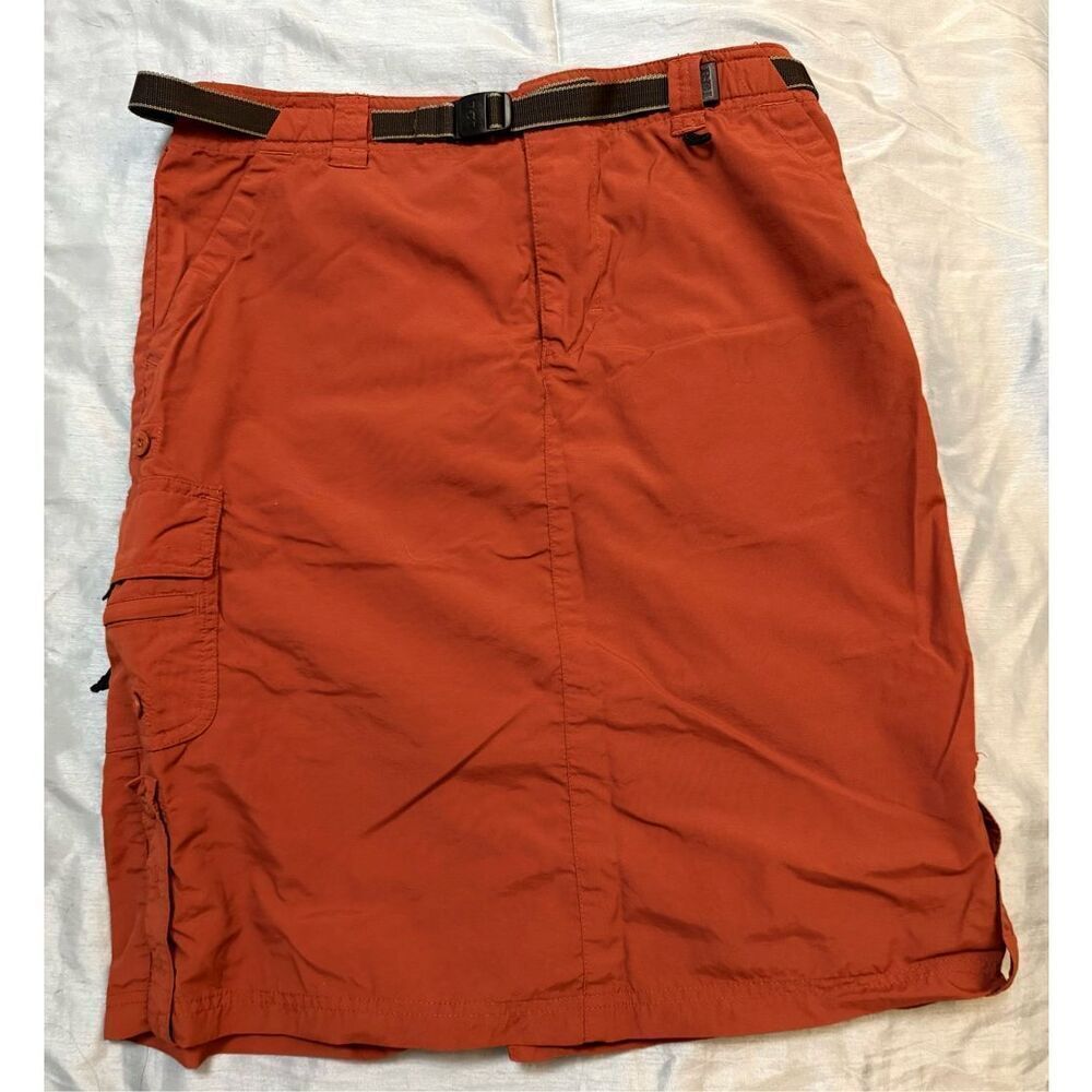 REI Rust Red Hiking Cargo Outdoor UPF30 Skirt W/ Roll Up Tabs Women’s Size 10